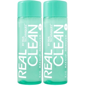Real Techniques Real Clean In-The-Clear Eye Makeup Remover, Gentle Liquid Makeup Remover, Skin Repair Ingredients, Hyaluronic Acid & Vitamin C, Vegan & Cruelty-Free, 4 fl.oz./110 mL Bottle(1 Ounce (Pack of 2))