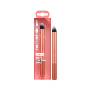 Real Techniques Spot Concealer Brush, Precision Makeup Brush for Targeted Coverage of Blemishes, Redness & Detail Areas, For Liquid & Cream Concealer, UltraPlush Bristles, Cruelty-Free, 1 Count