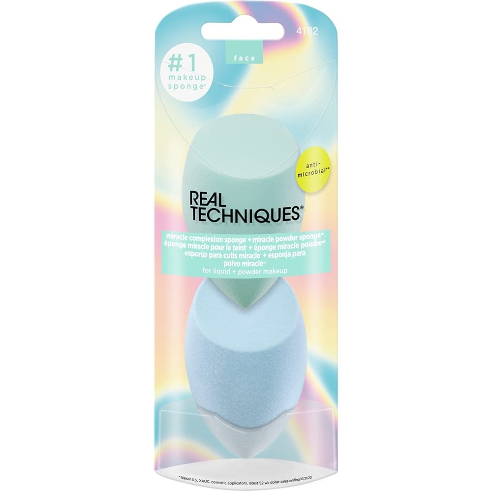 image:imageREAL TECHNIQUES Limited Edition Summer Haze Miracle Complexion Sponge  Miracle Powder Sponge 2 Pack